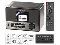 VR-Radio WLAN-Internetradio mit Wecker, USB-Ladestation, 8 Watt, 7,2 cm TFT; Digitales DAB+/FM-Koffer-Radios mit Bluetooth und Wecker Digitales DAB+/FM-Koffer-Radios mit Bluetooth und Wecker 