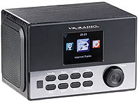 VR-Radio WLAN-Stereo-Internetradio, DAB+, Wecker, USB, 20 W, 8,1-cm-Display; Uhrenradios mit großen LCDs 