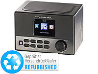 VR-Radio WLAN-Internetradio-Box IRS-600 Wecker, 8W (Versandrückläufer); Digitales DAB+/FM-Koffer-Radios mit Bluetooth und Wecker 