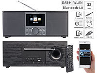 VR-Radio Stereo-Internetradio mit DAB+, FM, Bluetooth, Wecker, 32 Watt, schwarz; Mini-DAB+-Radios, Akku-Radiowecker mit DAB+ und UKW Mini-DAB+-Radios, Akku-Radiowecker mit DAB+ und UKW Mini-DAB+-Radios, Akku-Radiowecker mit DAB+ und UKW 
