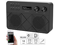 VR-Radio Mobiles Stereo-Internetradio mit LCD, 2 Weckzeiten und App, 12 Watt; Unterbau-WLAN-Küchenradios, kompatibel zu Amazon Alexa 
