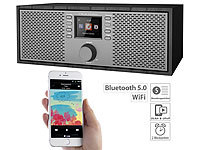 VR-Radio Stereo-WLAN-Internetradio mit Farb-Display, 12 Watt, Bluetooth 5, App; HiFi-Tuner für Internetradios & DAB+, mit USB-Ladeports 