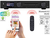 VR-Radio WLAN-HiFi-Tuner mit Internetradio, CD, DAB+, UKW & Bluetooth, MP3/WMA; HiFi-Tuner für Internetradios & DAB+, mit USB-Ladeports HiFi-Tuner für Internetradios & DAB+, mit USB-Ladeports 