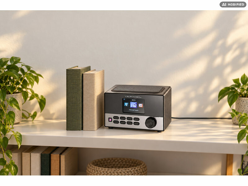 ; Radio-Wecker mit Ladestation für iPhone, iPod und Smartphone Radio-Wecker mit Ladestation für iPhone, iPod und Smartphone
