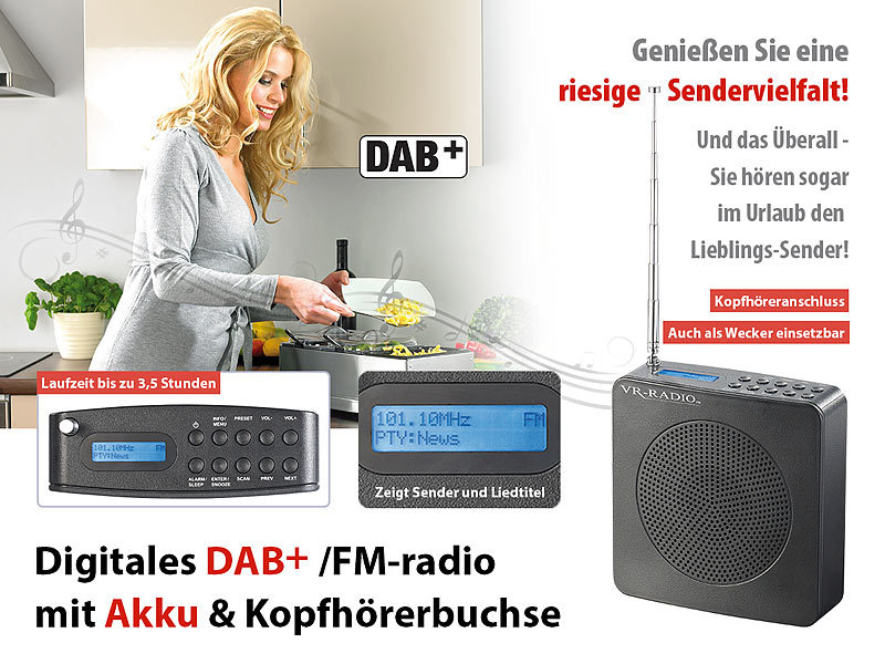 ; Radio-Wecker, DAB-RadioweckerBaustellenradios DABUhrenradios DABDigital-Radios DABBaustellenradios Dabradios Küchenradios Schlummerfunktionen Batterien BatteriebetriebReiseweckerGarten-RadiosBaustellenradiosAkku-BaustellenradiosKüchen-RadiosGartenradiosCampingradiosUhren-RadiosFM-RadiosUKW-Radios TragbarKalender Kopfhörer Wecktöne Lautsprecher USB-Ladeports Empfänge Tuner Gärten Wecker Uhren DualDigitalweckerGärten Displays Pockets Empfänger Speakers Weckzeiten Dualalarme dual Camping unterwegs kleines 