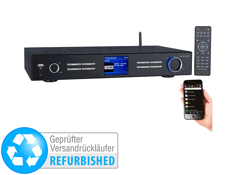; DAB-Internetradios mit CD-Player und Bluetooth 