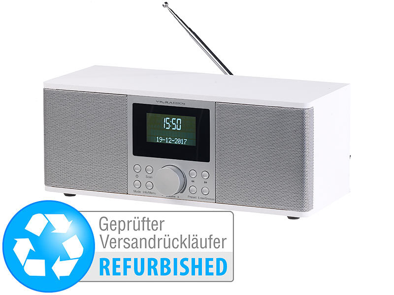 ; HiFi-Tuner für Internetradios & DAB+, mit USB-Ladeports 