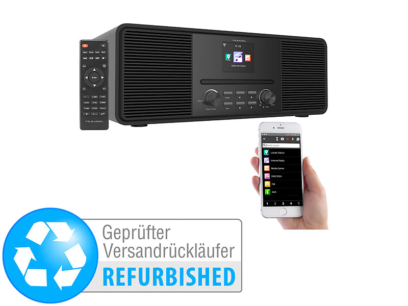 ; HiFi-Tuner für Internetradios & DAB+, mit USB-Ladeports HiFi-Tuner für Internetradios & DAB+, mit USB-Ladeports 