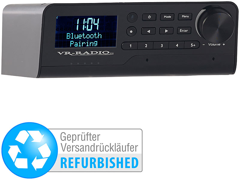 ; HiFi-Tuner für Internetradios & DAB+, mit USB-Ladeports 