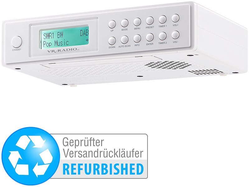 ; HiFi-Tuner für Internetradios & DAB+, mit USB-Ladeports 