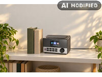 ; Radio-Wecker mit Ladestation für iPhone, iPod und Smartphone Radio-Wecker mit Ladestation für iPhone, iPod und Smartphone