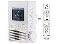 VR-Radio Steckdosen-Internetradio IRS-300 mit WLAN, 6,1-cm-Display, 6 Watt; HiFi-Tuner für Internetradios & DAB+, mit USB-Ladeports HiFi-Tuner für Internetradios & DAB+, mit USB-Ladeports HiFi-Tuner für Internetradios & DAB+, mit USB-Ladeports 