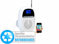 VR-Radio Badezimmer-Akku-Radio mit DAB+/FM, Bluetooth, Versandrückläufer; HiFi-Tuner für Internetradios & DAB+, mit USB-Ladeports 