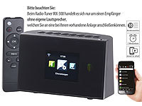 VR-Radio WLAN-HiFi-Empfänger (Tuner) für Internetradio und UKW, Fernbedienung; HiFi-Tuner für Internetradios & DAB+, mit USB-Ladeports 