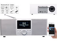 VR-Radio Digitales DAB+/FM-Stereo-Radio mit Bluetooth & Wecker, 30 Watt, weiß