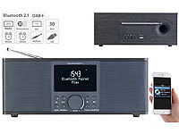 VR-Radio Digitales DAB+/FM-Stereo-Radio, Bluetooth & Wecker, 30 Watt, schwarz; HiFi-Tuner für Internetradios & DAB+, mit USB-Ladeports HiFi-Tuner für Internetradios & DAB+, mit USB-Ladeports 