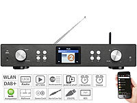 ; Stereo-WLAN-Internetradios mit Bluetooth & App, Digitales DAB+/FM-Koffer-Radios mit Bluetooth und Wecker 