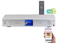 ; DAB-Internetradios mit CD-Player und Bluetooth, Stereo-WLAN-Internetradios mit Bluetooth & App 