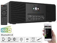 VR-Radio Stereo-Internetradio mit CD-Player, DAB+/FM & Bluetooth, 40 W, schwarz; HiFi-Tuner für Internetradios & DAB+, mit USB-Ladeports HiFi-Tuner für Internetradios & DAB+, mit USB-Ladeports HiFi-Tuner für Internetradios & DAB+, mit USB-Ladeports HiFi-Tuner für Internetradios & DAB+, mit USB-Ladeports 