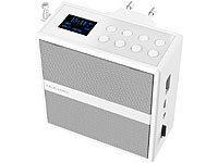 VR-Radio Steckdosenradio mit DAB+/FM, Bluetooth, USB, Freisprecher & Akku, 6 W