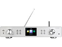 ; WLAN-HiFi-Receiver, Internetradio, DAB+, UKW, CD, BT, USB, DAB-Internetradios mit CD-Player und Bluetooth 