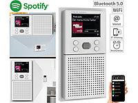 VR-Radio Unterputz-WLAN-Internetradio mit Bluetooth & Farbdisplay, DSP, App, 8W; HiFi-Tuner für Internetradios & DAB+, mit USB-Ladeports HiFi-Tuner für Internetradios & DAB+, mit USB-Ladeports HiFi-Tuner für Internetradios & DAB+, mit USB-Ladeports HiFi-Tuner für Internetradios & DAB+, mit USB-Ladeports 