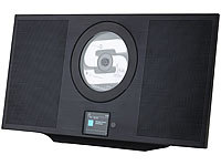 VR-Radio Vertikale Alu-Stereoanlage mit CD, DAB+, Bluetooth, 60 W, DSP, schwarz