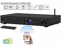 VR-Radio Digitaler WLAN-HiFi-Tuner, Internetradio, DAB+, Bluetooth, schwarz; Digitales DAB+/FM-Koffer-Radios mit Bluetooth und Wecker Digitales DAB+/FM-Koffer-Radios mit Bluetooth und Wecker 
