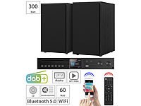 VR-Radio WLAN-HiFi-Receiver mit Internetradio, DAB+, UKW & Lautsprecher, 240 W; HiFi-Tuner für Internetradios & DAB+, mit USB-Ladeports HiFi-Tuner für Internetradios & DAB+, mit USB-Ladeports HiFi-Tuner für Internetradios & DAB+, mit USB-Ladeports HiFi-Tuner für Internetradios & DAB+, mit USB-Ladeports 