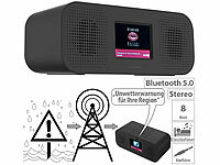 VR-Radio Stereo-Radio-Wecker mit DAB+, Notfall-Warn-Funktion, USB, Bluetooth; HiFi-Tuner für Internetradios & DAB+, mit USB-Ladeports HiFi-Tuner für Internetradios & DAB+, mit USB-Ladeports 