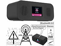 VR-Radio Stereo-Radio-Wecker mit DAB+, Notfall-Warn-Funktion, USB, Bluetooth