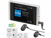 VR-Radio Digitales Slim-Taschenradio DAB+/FM, Akku, Ohrhörer, Alu-Gehäuse; HiFi-Tuner für Internetradios & DAB+, mit USB-Ladeports HiFi-Tuner für Internetradios & DAB+, mit USB-Ladeports 