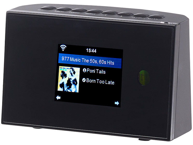 ; HiFi-Tuner für Internetradios & DAB+, mit USB-Ladeports 
