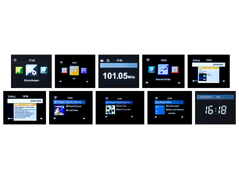 ; HiFi-Tuner für Internetradios & DAB+, mit USB-Ladeports 