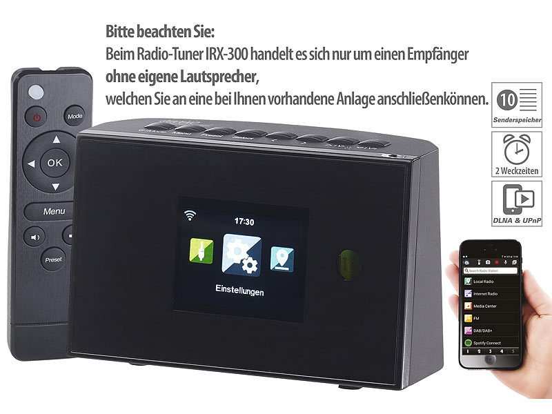 ; HiFi-Tuner für Internetradios & DAB+, mit USB-Ladeports HiFi-Tuner für Internetradios & DAB+, mit USB-Ladeports HiFi-Tuner für Internetradios & DAB+, mit USB-Ladeports HiFi-Tuner für Internetradios & DAB+, mit USB-Ladeports 