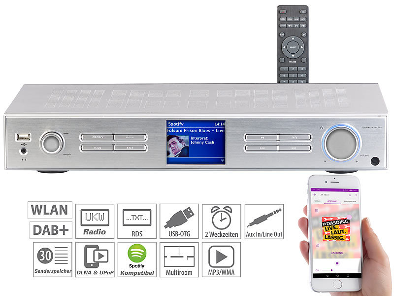 ; DAB-Internetradios mit CD-Player und Bluetooth 