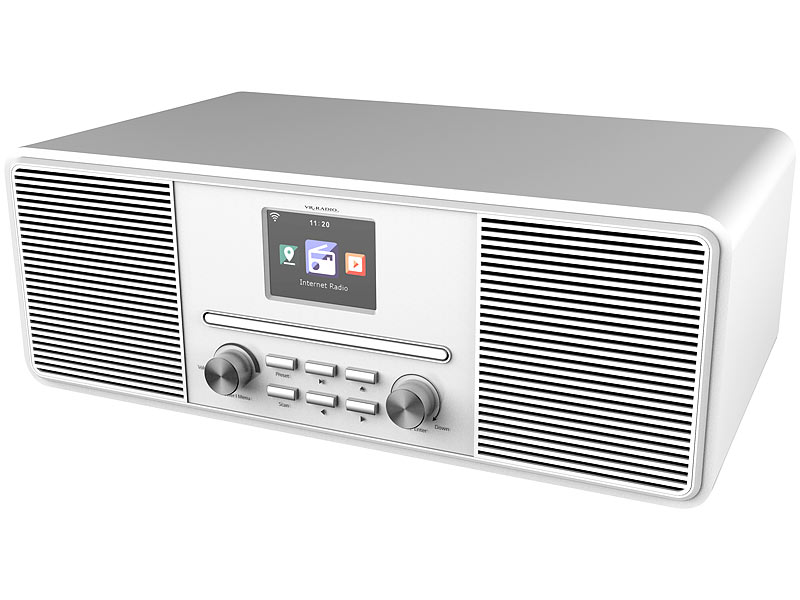 Versandrückläufer Radio mit CD: Micro-Stereoanlage mit Webradio FM DAB+ CD 
