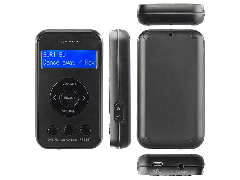 ; HiFi-Tuner für Internetradios & DAB+, mit USB-Ladeports 