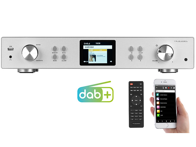 ; DAB-Internetradios mit CD-Player und Bluetooth, Stereo-WLAN-Internetradios mit Bluetooth & App DAB-Internetradios mit CD-Player und Bluetooth, Stereo-WLAN-Internetradios mit Bluetooth & App 