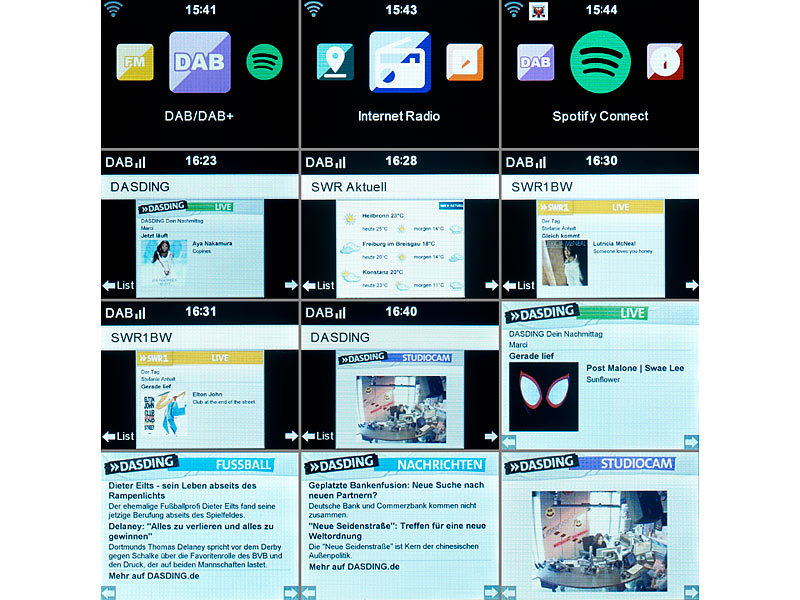 ; DAB-Internetradios mit CD-Player und Bluetooth, Stereo-WLAN-Internetradios mit Bluetooth & App DAB-Internetradios mit CD-Player und Bluetooth, Stereo-WLAN-Internetradios mit Bluetooth & App DAB-Internetradios mit CD-Player und Bluetooth, Stereo-WLAN-Internetradios mit Bluetooth & App 