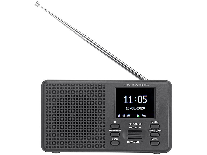 ; Mini-DAB+-Radios, Akku-Radiowecker mit DAB+ und UKW Mini-DAB+-Radios, Akku-Radiowecker mit DAB+ und UKW Mini-DAB+-Radios, Akku-Radiowecker mit DAB+ und UKW 