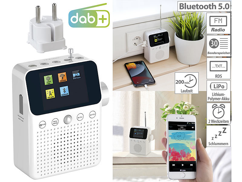; DAB-Internetradios mit CD-Player und Bluetooth 