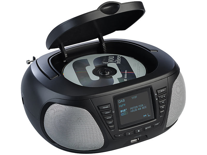; HiFi-Tuner für Internetradios & DAB+, mit USB-Ladeports 
