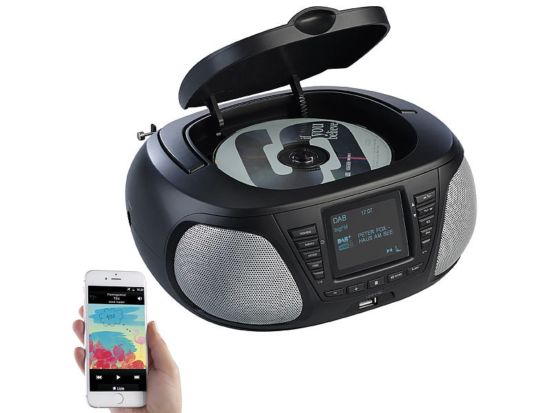 ; HiFi-Tuner für Internetradios & DAB+, mit USB-Ladeports 