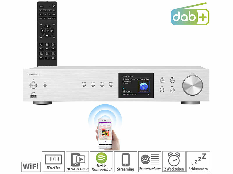 ; DAB-Internetradios mit CD-Player und Bluetooth 