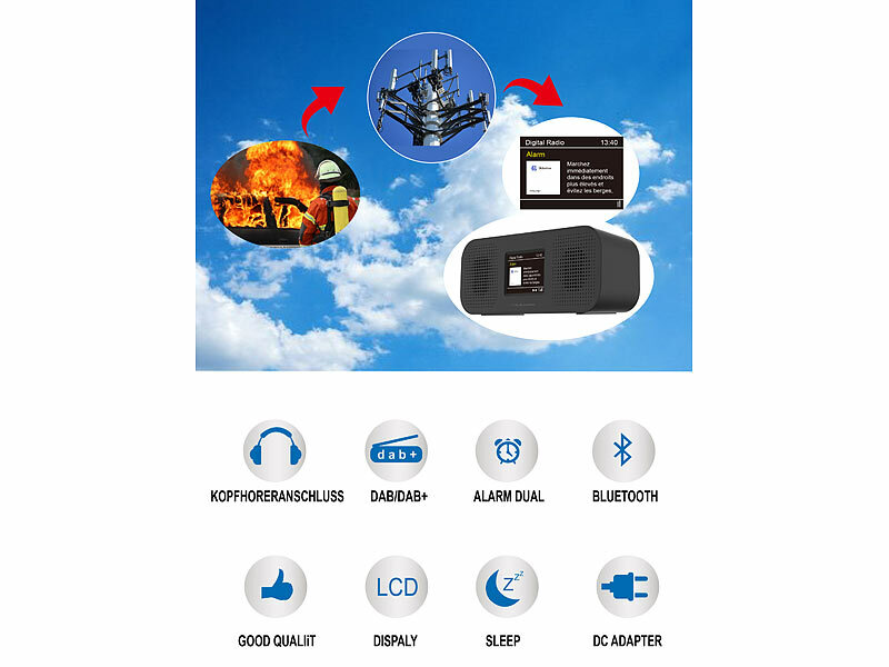 ; DAB-Internetradios mit CD-Player und Bluetooth 