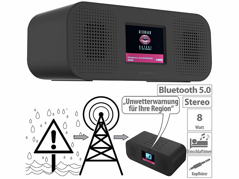 ; DAB-Internetradios mit CD-Player und Bluetooth 