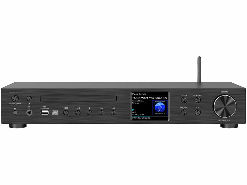 ; HiFi-Tuner für Internetradios & DAB+, mit USB-Ladeports HiFi-Tuner für Internetradios & DAB+, mit USB-Ladeports