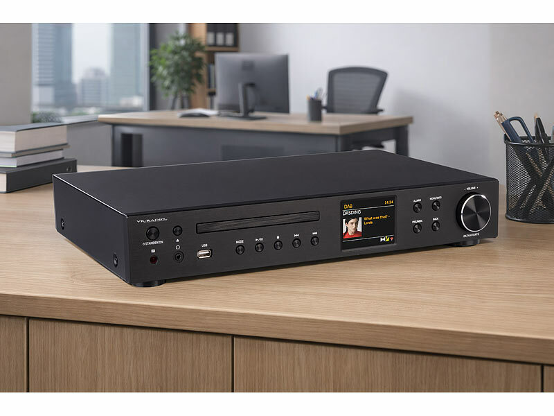 ; HiFi-Tuner für Internetradios & DAB+, mit USB-Ladeports HiFi-Tuner für Internetradios & DAB+, mit USB-Ladeports