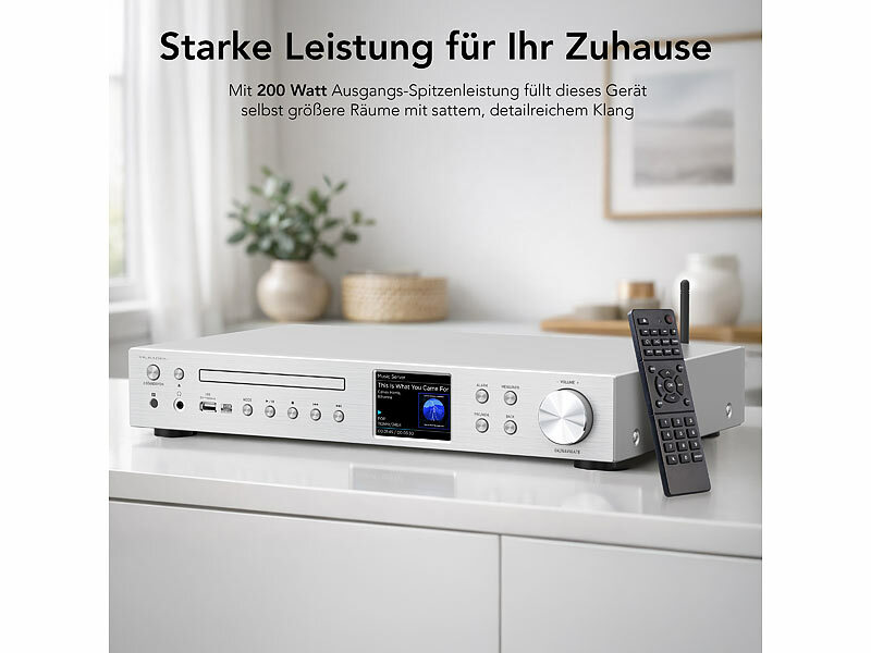 ; HiFi-Tuner für Internetradios & DAB+, mit USB-Ladeports HiFi-Tuner für Internetradios & DAB+, mit USB-Ladeports 
